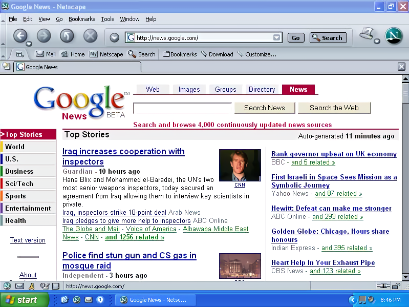 netscape navigator web browser